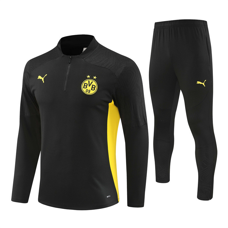 AAA Quality Dortmund 24/25 Tracksuit - Black/Yellow